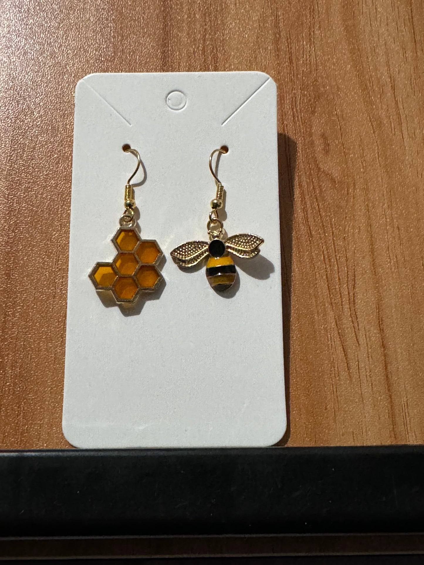 Bee & Honeycomb Earrings